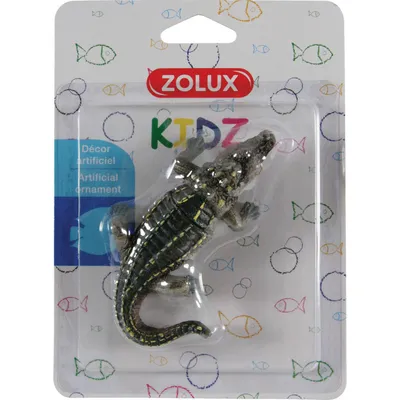 Décoration crocodile magnétique compose de 2 parties pour aquariums