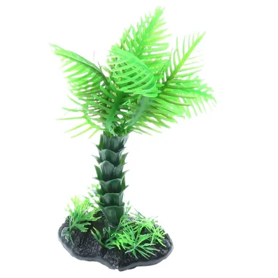 animallparadise - Palmier décoration solo S, H15 cm, pour aquarium