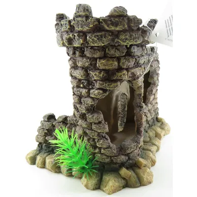 Ruine château 20 x 17 x 17 cm pour aquarium