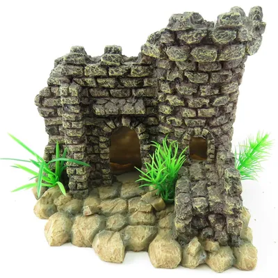 Ruine château 20 x 17 x 17 cm pour aquarium