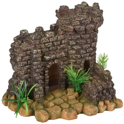 Ruine château 20 x 17 x 17 cm pour aquarium