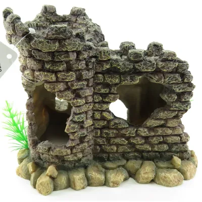 Ruine château 20 x 17 x 17 cm pour aquarium
