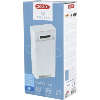 Filtration intérieure cascade 60 , 280l/h pour aquarium de 30 à 60l max cou