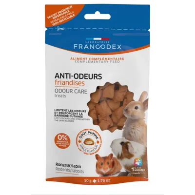 Francodex - Friandises Anti-Odeurs Pour rongeur lapin 50g Francodex - Friandises Anti-Odeurs Pour rongeur lapin 50g