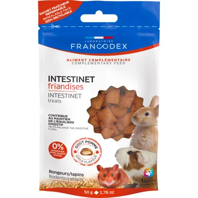 Francodex - Friandises Intestinet 50 g pour lapins et rongeurs