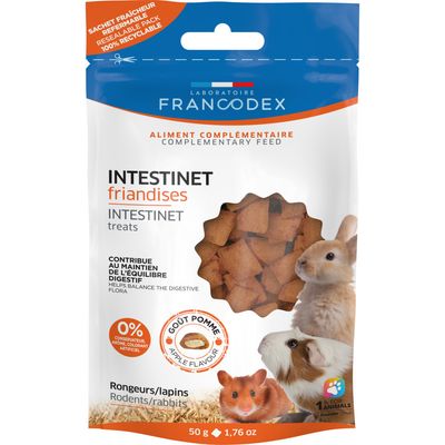 Friandises Intestinet 50 g pour lapins et rongeurs 1 Article