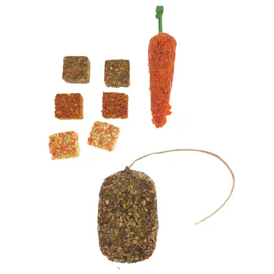 animallparadise - Trio friandises botte herbe, carotte, biscuit aux légumes
