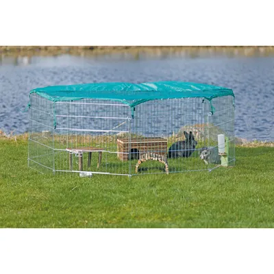 Trixie - enclos extérieur avec filet de protection ø210 x 75cm rongeur