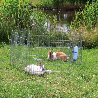 Enclos pour lapin ø 126 × 58 cm.