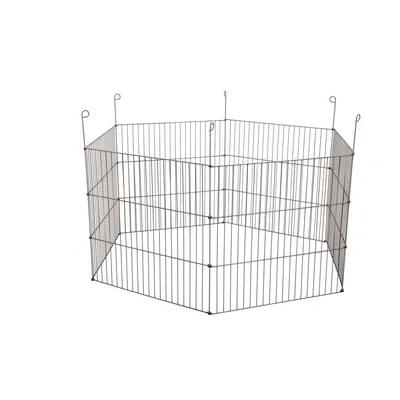 Parc hexagonal ø 120 x H 61 cm en métal pour extérieur pour rongeur