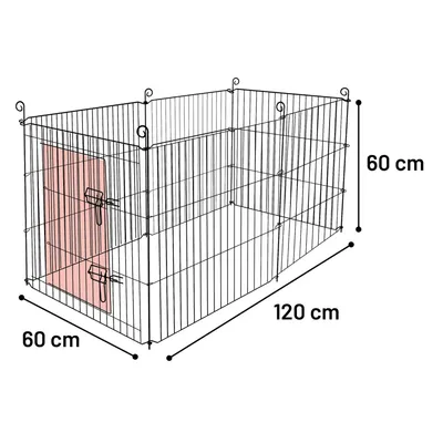 Enclos Zippo  ø 120 × hauteur 60 cm pour lapin