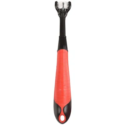 Flamingo - Brosse à dents kerber soft grip   20 cm pour chien