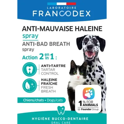 Spray anti-mauvaise haleine 100ml Pour Chiens et Chats