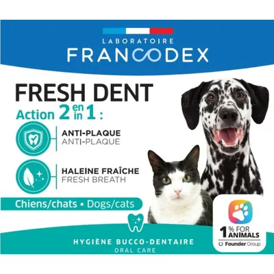 Fresh Dent 2 en 1 Pour Chiens et Chats 500ml Fresh Dent 2 en 1 Pour Chiens et Chats 500ml