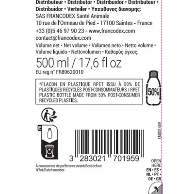 Fresh Dent 2 en 1 Pour Chiens et Chats 500ml Fresh Dent 2 en 1 Pour Chiens et Chats 500ml