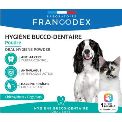 Dentifrice en Poudre pot de 150 g Pour Chiens et Chats Dentifrice en Poudre pot de 150 g Pour Chiens et Chats
