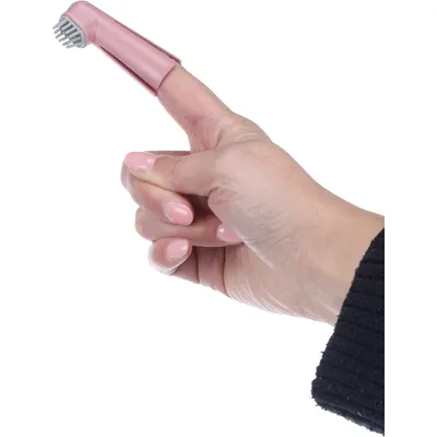 Flamingo - Brosse à dents de doigt pour chien
