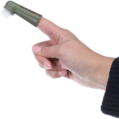 Brosse à dents de doigt pour chien
