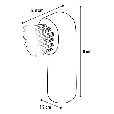 Flamingo - Brosse à dents de doigt pour chien