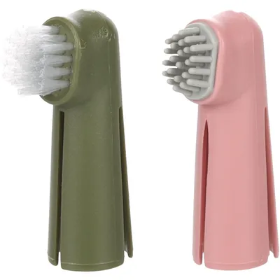 Flamingo - Brosse à dents de doigt pour chien