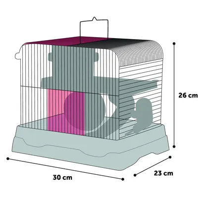 Cage Dinky  30 x 23 x 26 cm pour petit rongeur
