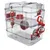 Cage Duo rody3. couleur grenadine. taille 41 x 27 x 40.5 cm H.