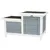 Clapier avec 2 sorties . 70 x 43 x 45 cm. pour petits animaux. rongeurs.