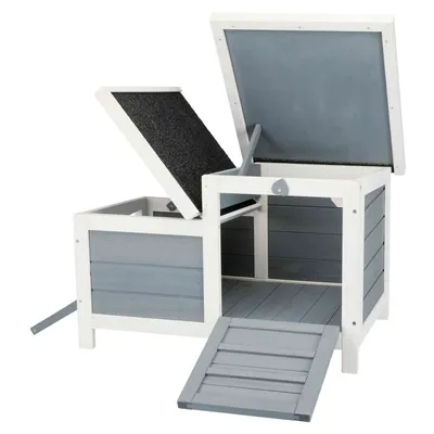 Clapier avec 2 sorties . 70 x 43 x 45 cm. pour petits animaux. rongeurs.