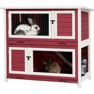 animallparadise - Clapier 2 étages, pour rongeurs, lapins