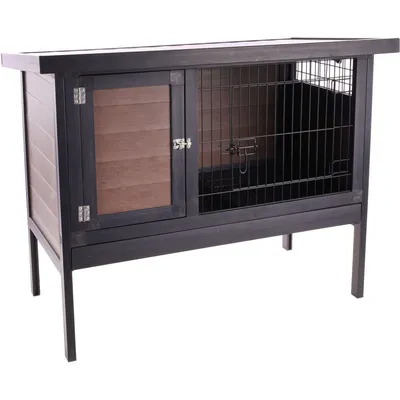 Flamingo - Clapier Ramos Matière synthétique brun. pour lapins.