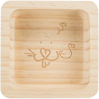 Bol en bois de 190 ml,  11 x 11 cm pour rongeurs