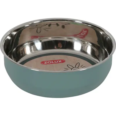 Bol en inox EHOP 400 ml  vert pour rongeur