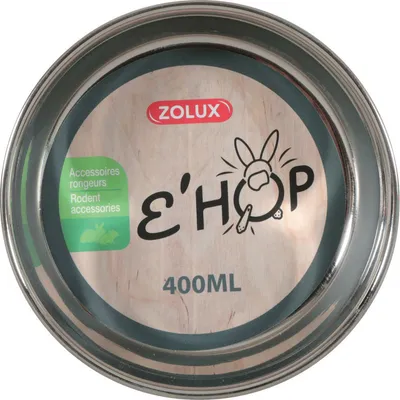 Bol en inox EHOP 400 ml  vert pour rongeur