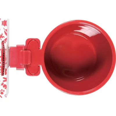 zolux - Mangeoire 300 ml ø 9.5 cm cerise, en plastique pour rongeur.