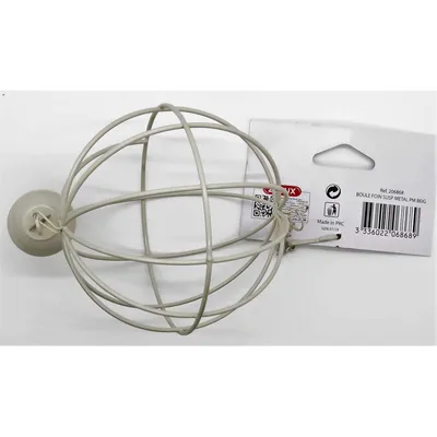 Boule à foin ø 10 cm, a suspendre, couleur beige pour rongeur.