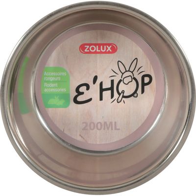 Bol en inox EHOP 200 ml  rose  pour rongeur