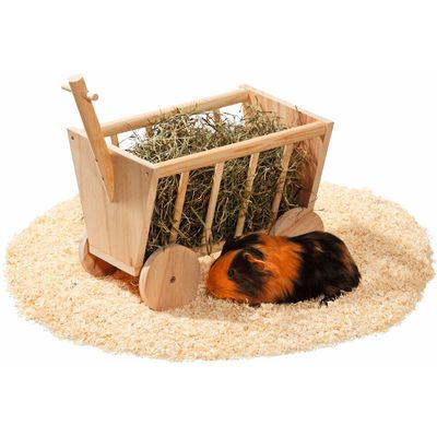 Râtelier chariot en bois 29 cm, pour rongeur