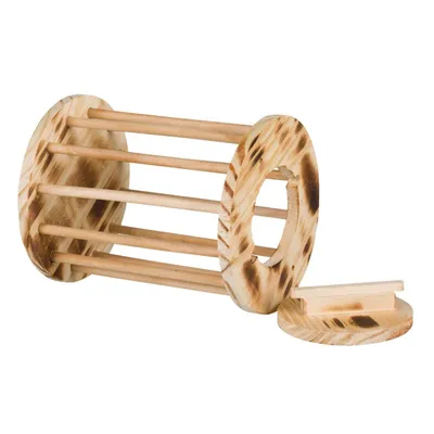 Trixie - Rouleau mangeoire à foin, herbes et paille pour rongeurs D:20cm/H: