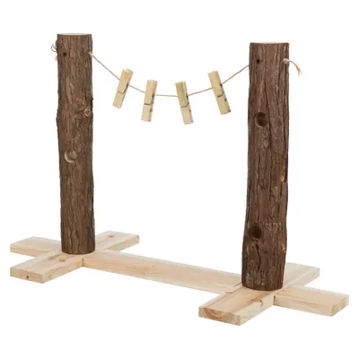 Trixie - Duo tronc d'arbre pour aliments 53 x 34 x 25 cm pour lapins