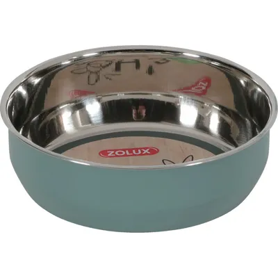 Bol en inox EHOP 200 ml, vert  pour rongeur.