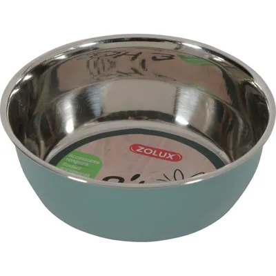 Bol en inox EHOP 200 ml, vert  pour rongeur.