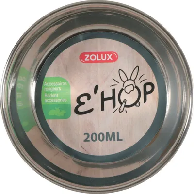 Bol en inox EHOP 200 ml, vert  pour rongeur.