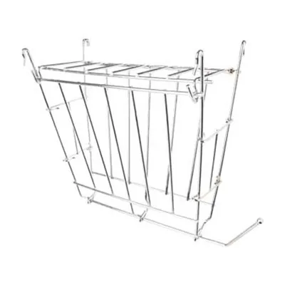 Flamingo - Râtelier à nourriture refermable + support à fruit gris 17 x 8.5