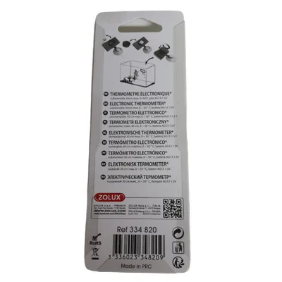 zolux - Thermomètre électronique avec ventouse. pour aquarium.