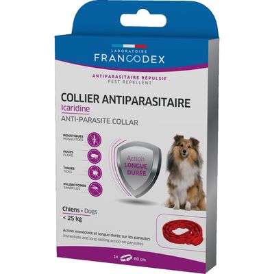 Collier Antiparasitaire Icaridine 60 cm  pour chien moins de 25 kg