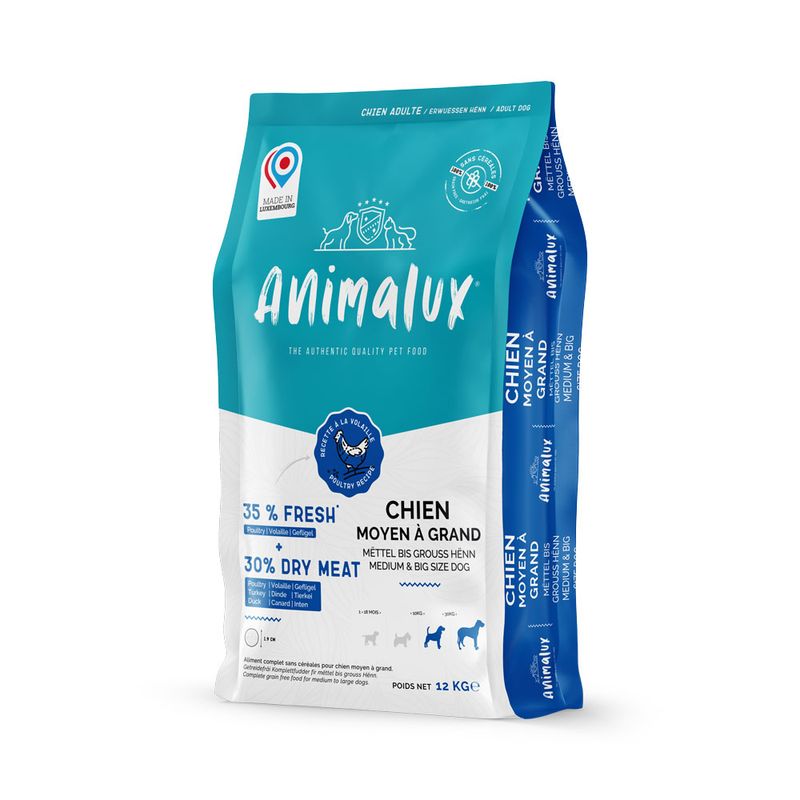 ANIMALUX Volaille pour Chien moyen a grand