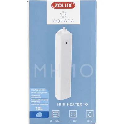 Chauffage pré-réglé pour aquarium de 0 à 10 L puissance 10 W