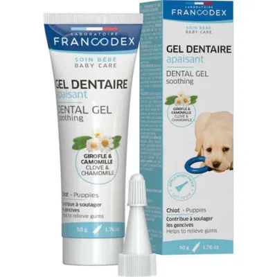 Francodex - Gel dentaire apaisant pour chiot 50 g