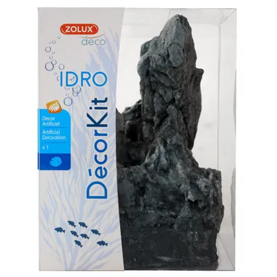Décor. kit Idro black stone N3 dimension 17.5 x 15 x Hauteur 27 cm pour aqu