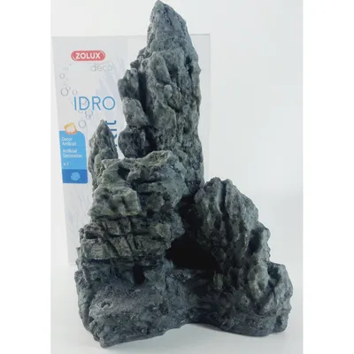Décor. kit Idro black stone N3 dimension 17.5 x 15 x Hauteur 27 cm pour aqu